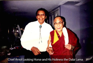 Chief Arvol Looking Horse and His Holiness the Dalai Lama
